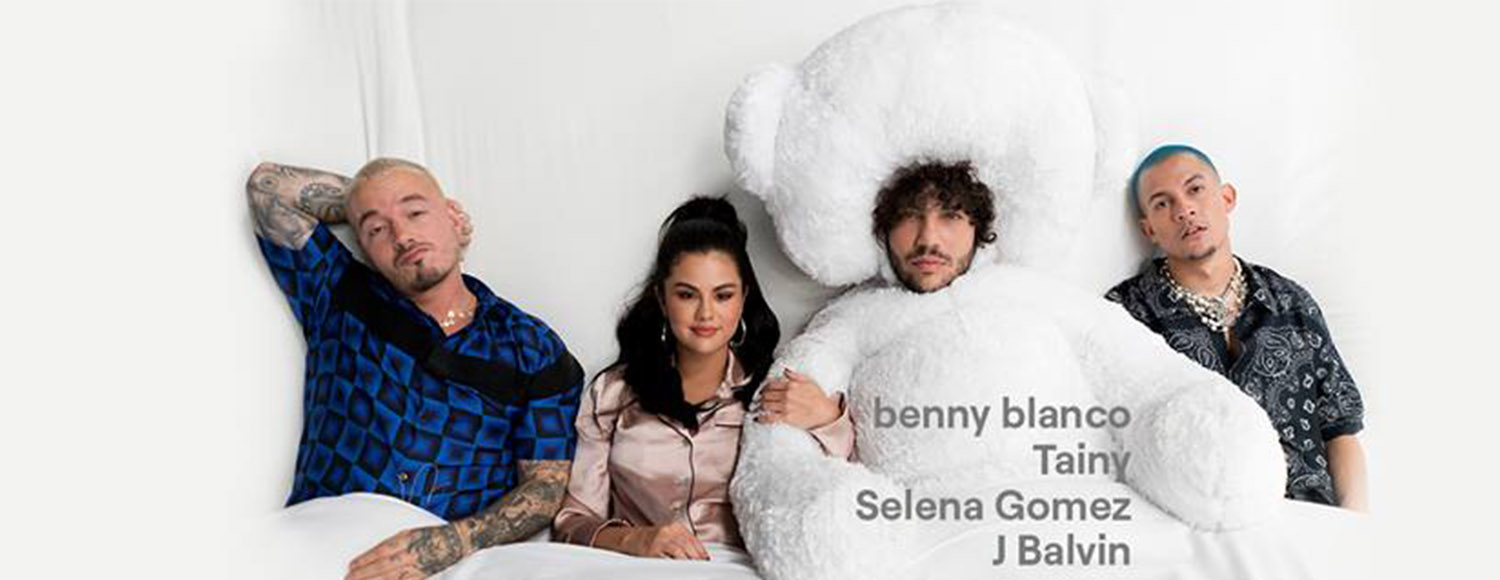 J Balvin y Selena Gómez colaboraron en el nuevo track de Benny Blanco y Tainy.